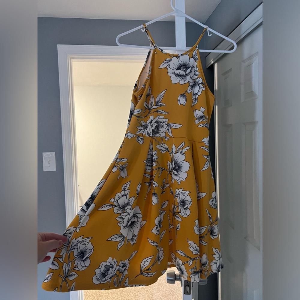 Yellow Floral Dress